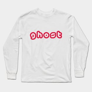 GHOST- Red Long Sleeve T-Shirt